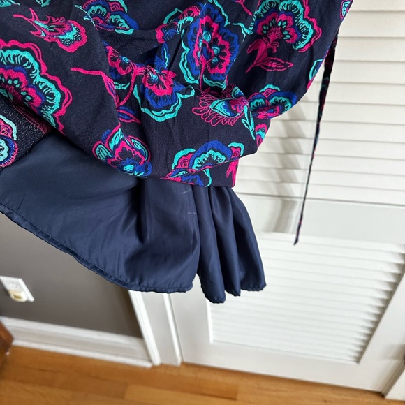 Hatley Split Neck Floral Shirt Dress size M - Picture 5 of 5